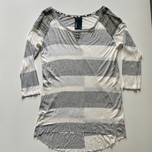 NWOT Anthropologie Patched Rugby Pullover Size XS - Picture 2 of 6